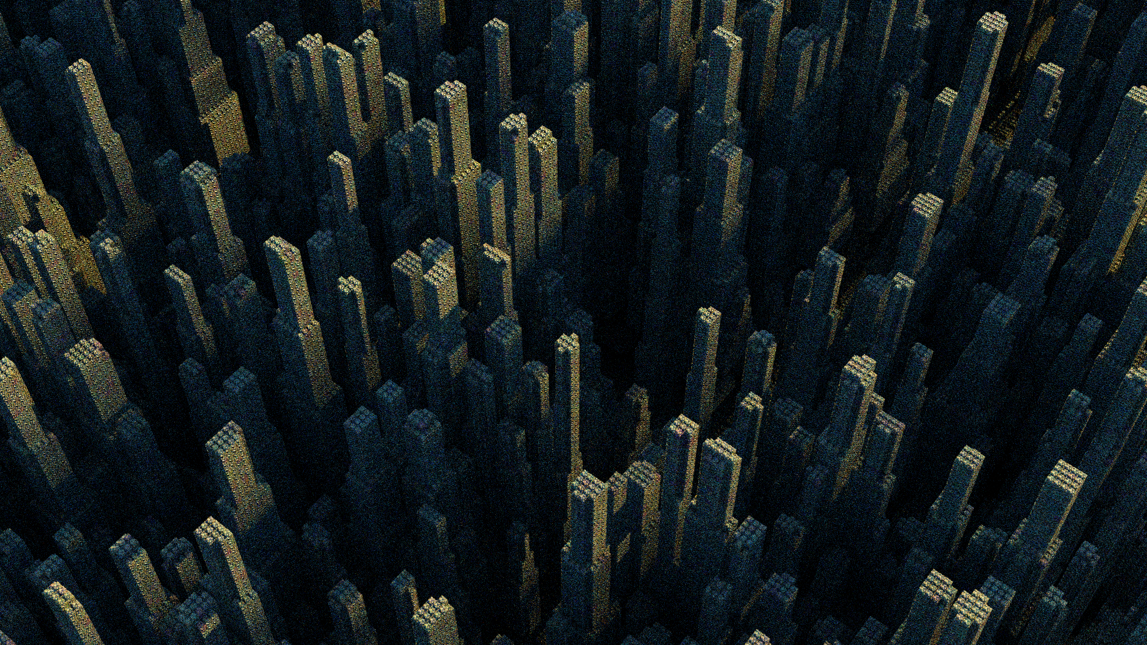 A bright modern art city